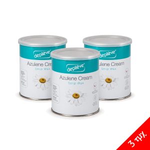 Κρύο Κερί Αποτρίχωσης Azulene σε βάζο 800ml Depileve - 3τμχ
