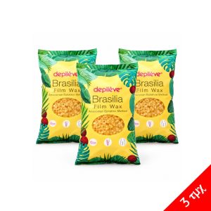 Ζεστό Κερί Αποτρίχωσης Brasilia σε χάντρες 1kg Depileve - 3τμχ