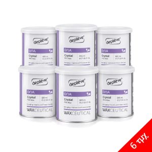 Ζεστό Κερί Αποτρίχωσης Waxceutical Dna Crystal σε βάζο 800ml Depileve - 6τμχ