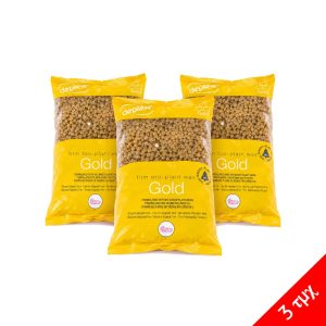 Ζεστό Κερί Αποτρίχωσης σε χάντρες Gold 1kg Depileve - 3τμχ