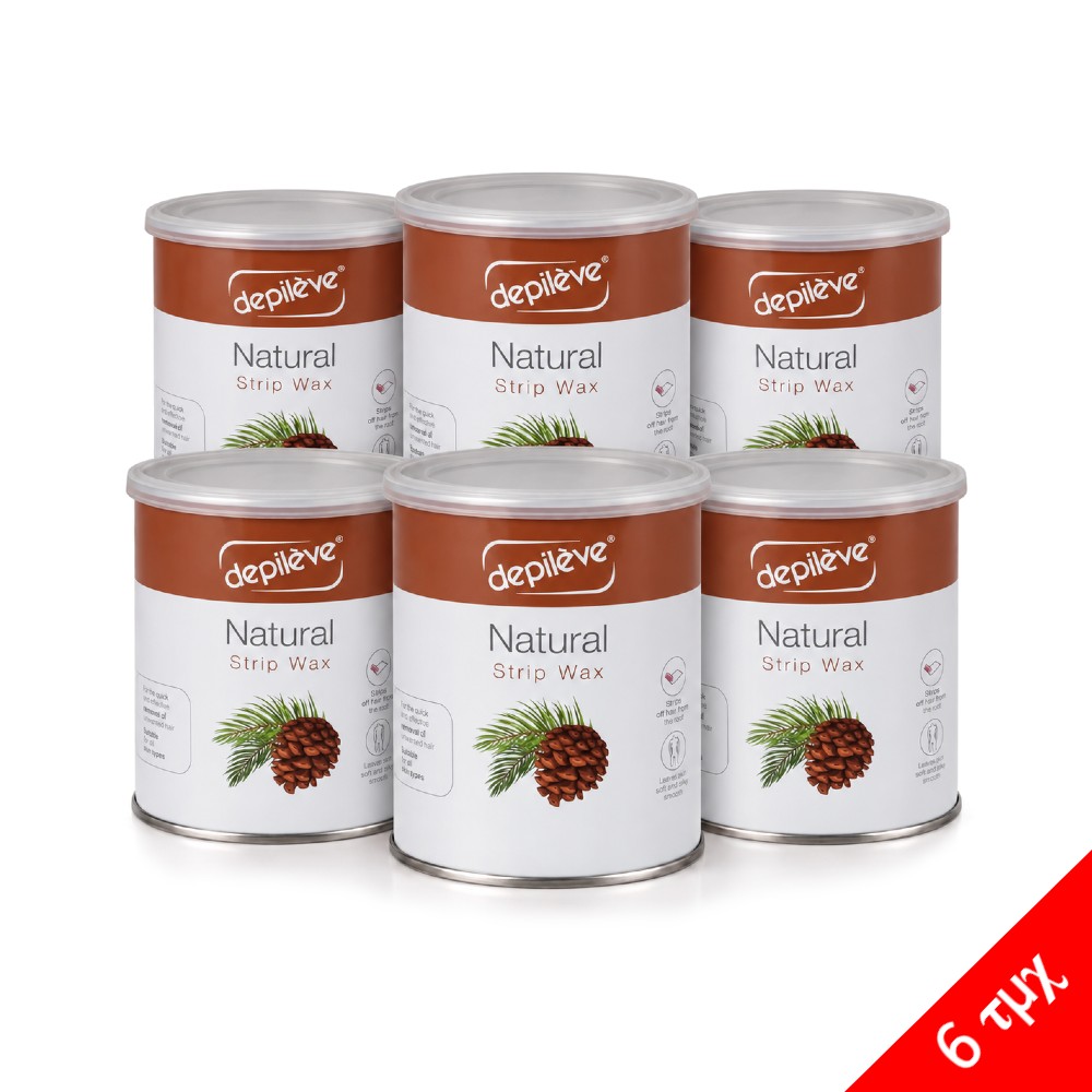 Κρύο Κερί Αποτρίχωσης Natural σε βάζο 800ml Depileve - 6τμχ