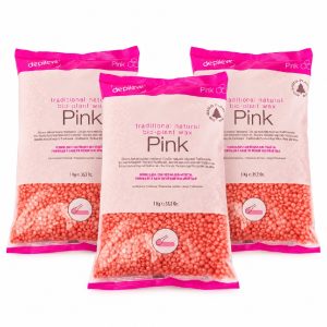 Ζεστό Κερί Αποτρίχωσης Pink bio σε χάντρες 1kg Depileve - 3τμχ